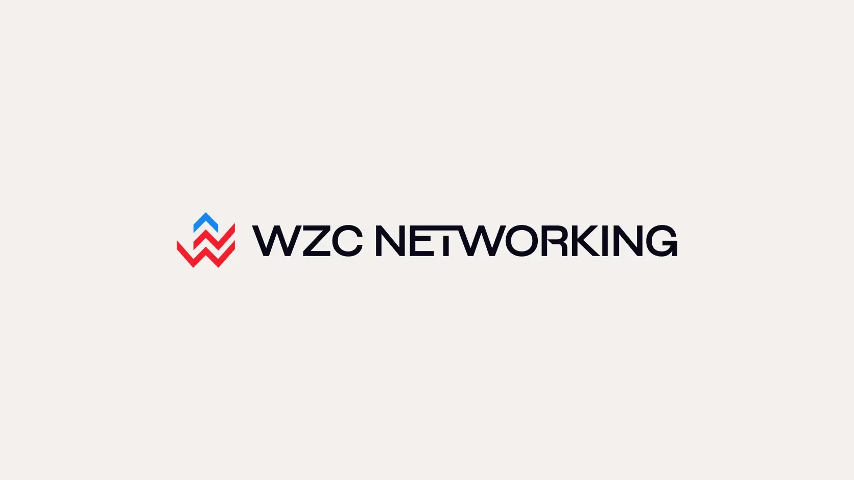 The redesigned WZC Networking logo system